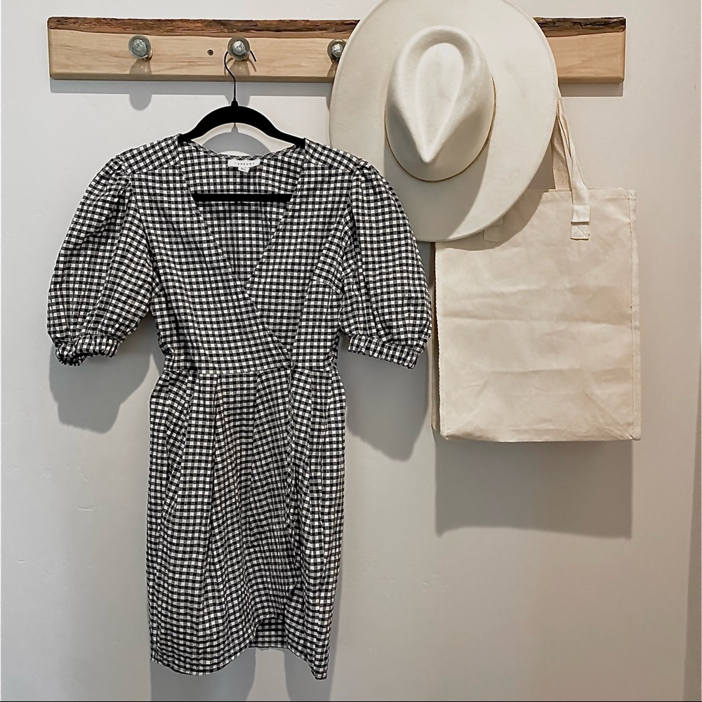 Topshop Gingham Tulip Dress